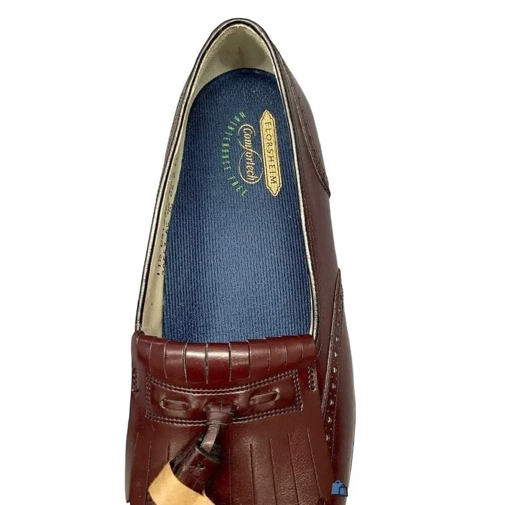 Florsheim Comfort‎ Tech Men's Sutton Kilty Tassel Loafers NEW Size USA 11.5 WINE